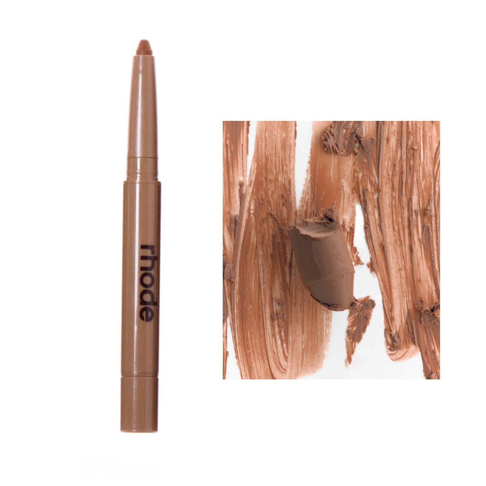 Rhode - peptide lip shape - bend , soft peachy beige