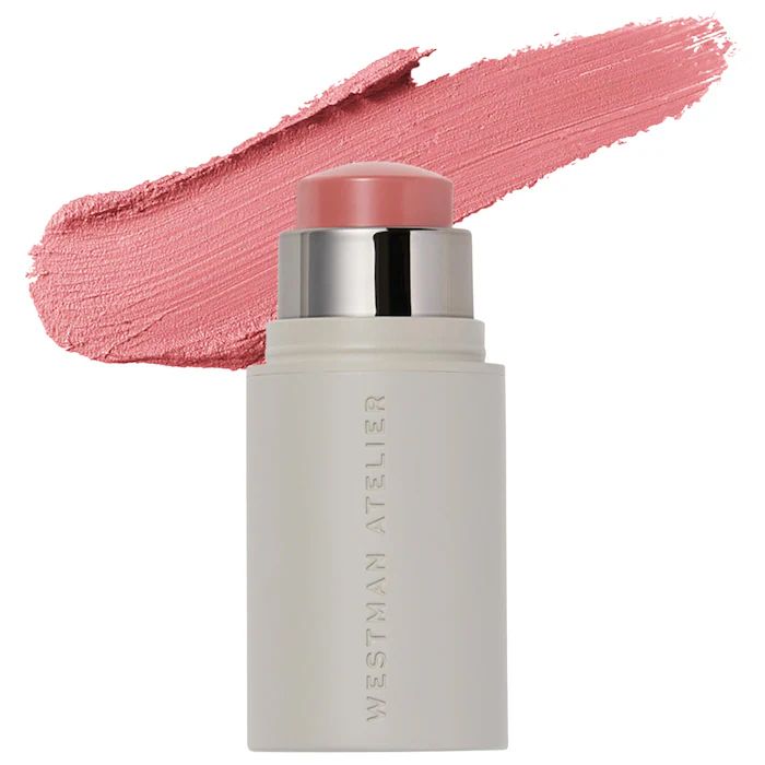 Westman Atelier  Mini Petite Baby Cheeks Lip + Cheek Cream Blush Stick - Petal