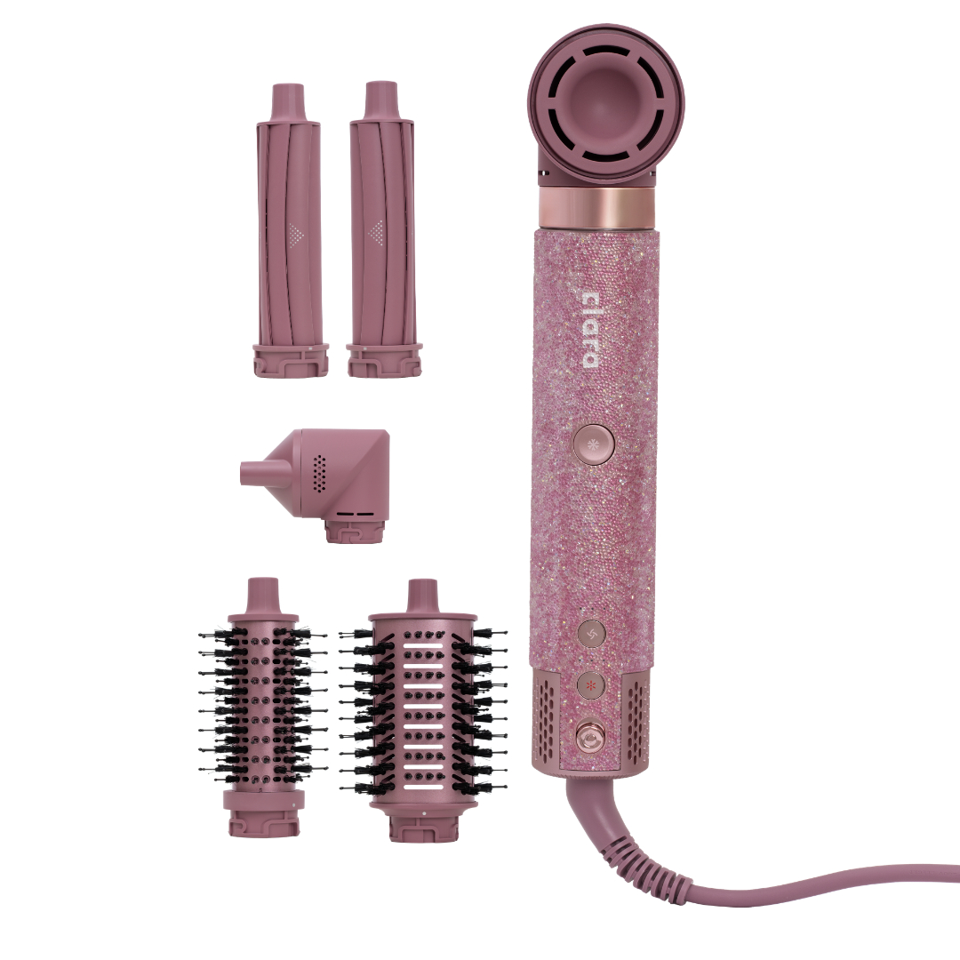 Clara 6-in-1 Multi Styler Hair Tool Pink Glitter