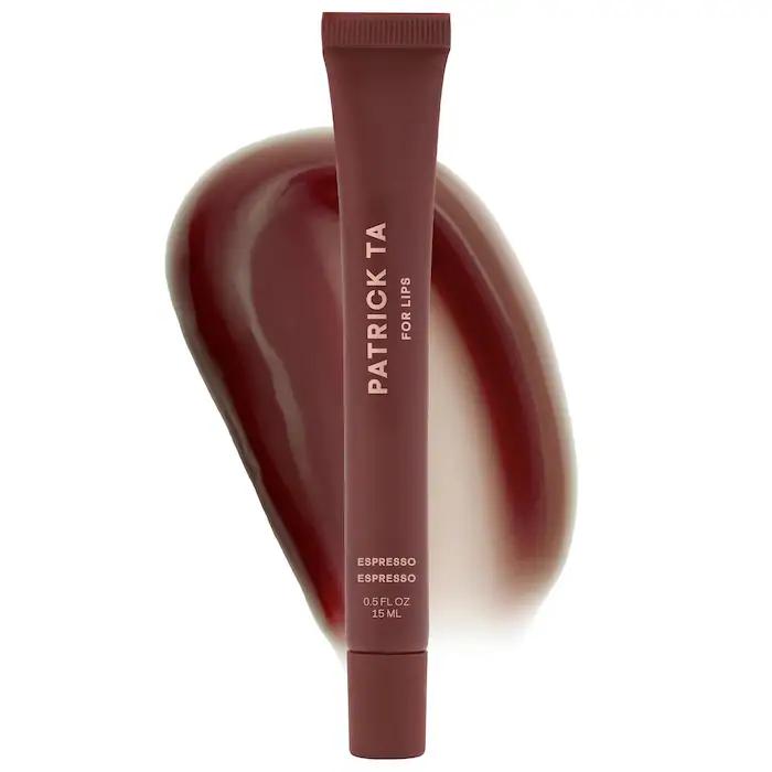 PATRICK TA  Major Moisture Smoothing and Hydrating Tinted Lip Balm with Vitamin E - espresso