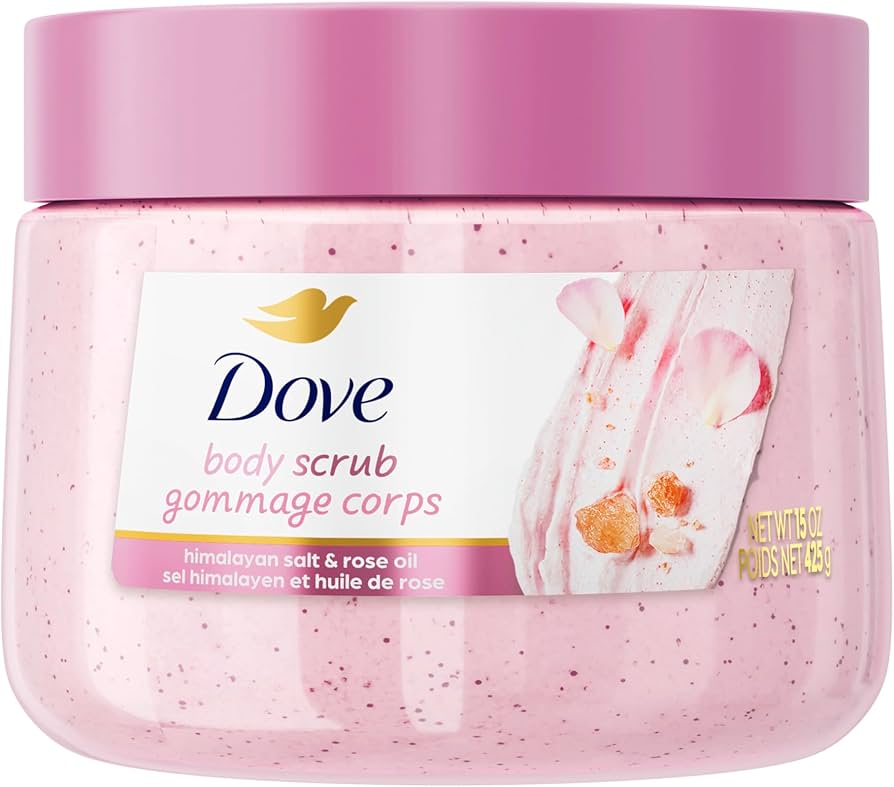 Dove Body Scrub Gommage Corps Himalayan Salt &amp; Rose Oil 425g