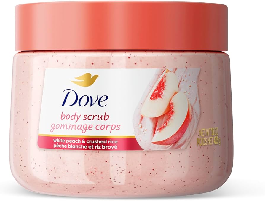 Dove Body Scrub Gommage Corps White Peach &amp; Crushed Rice 425g