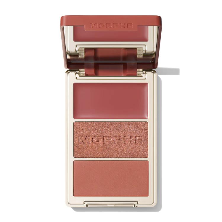 Morphe - Cheek Thrills Multi-Finish Face Trio - PRIVATE ISLAND