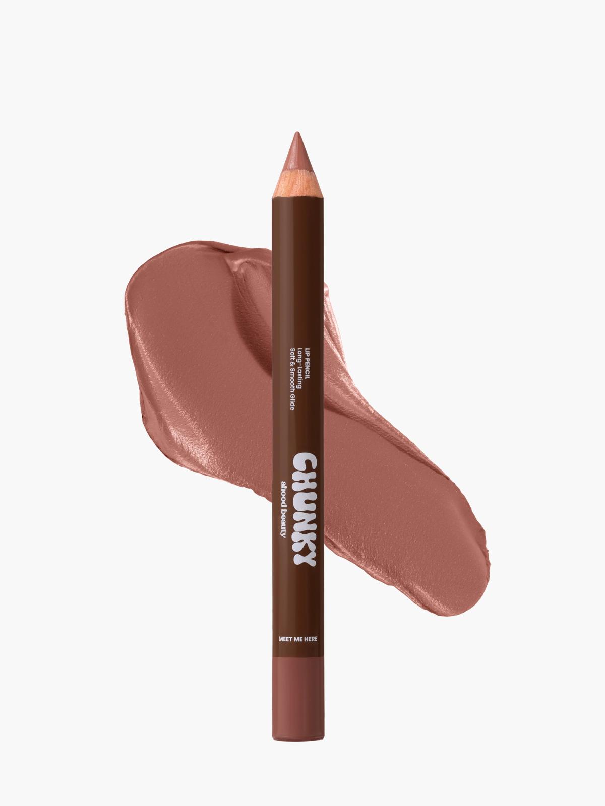 AHOOD BEAUTY Chunky Lip Pencil Long-Lasting Soft & Smooth Glide - MEET ME HERE