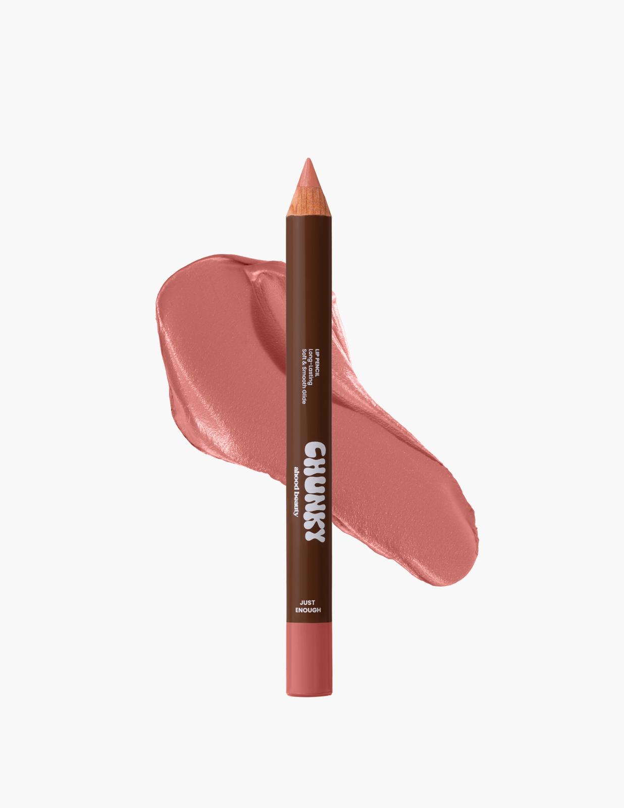 AHOOD BEAUTY Chunky Lip Pencil Long-Lasting Soft &amp; Smooth Glide - JUST ENOUGH