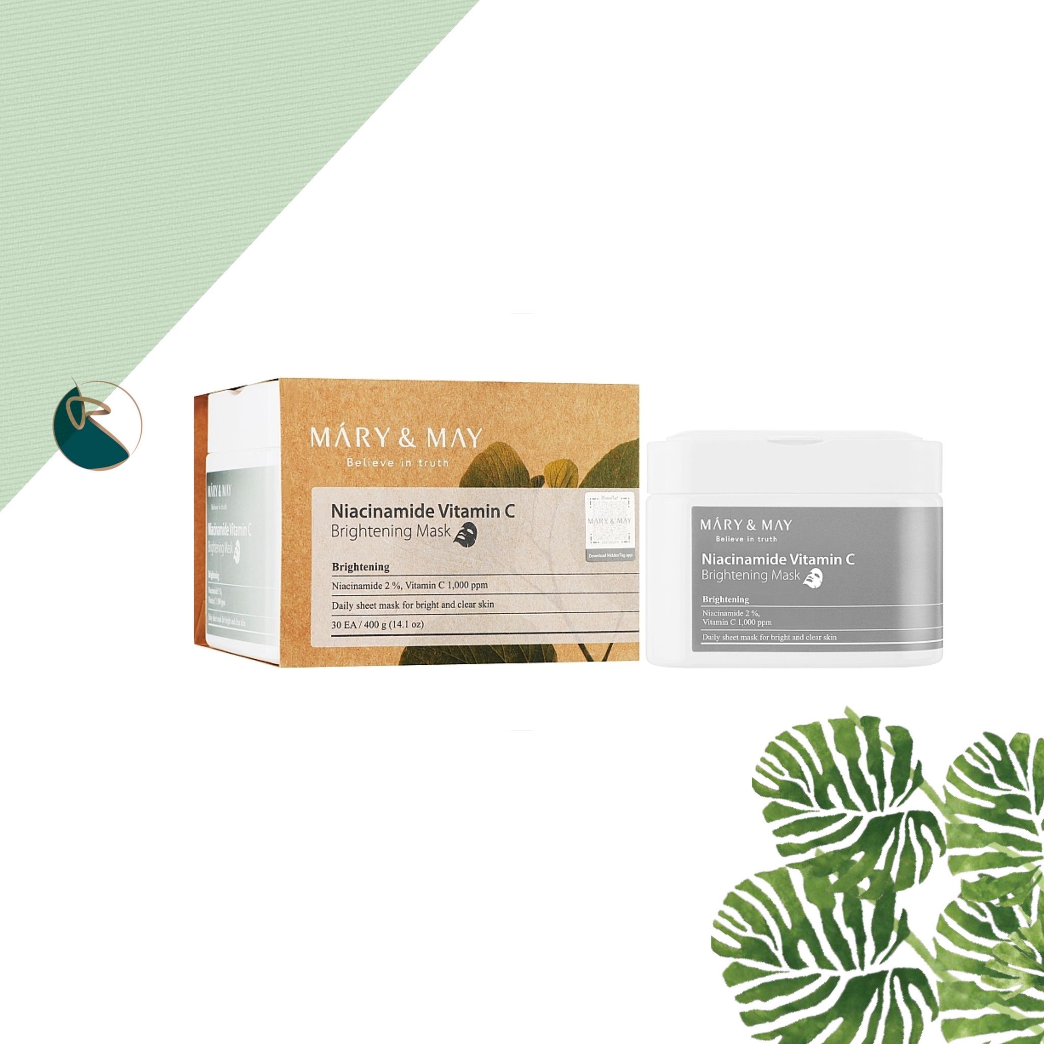 Mary&amp;may Niacinamide Vitamin C Brightening Mask 400g