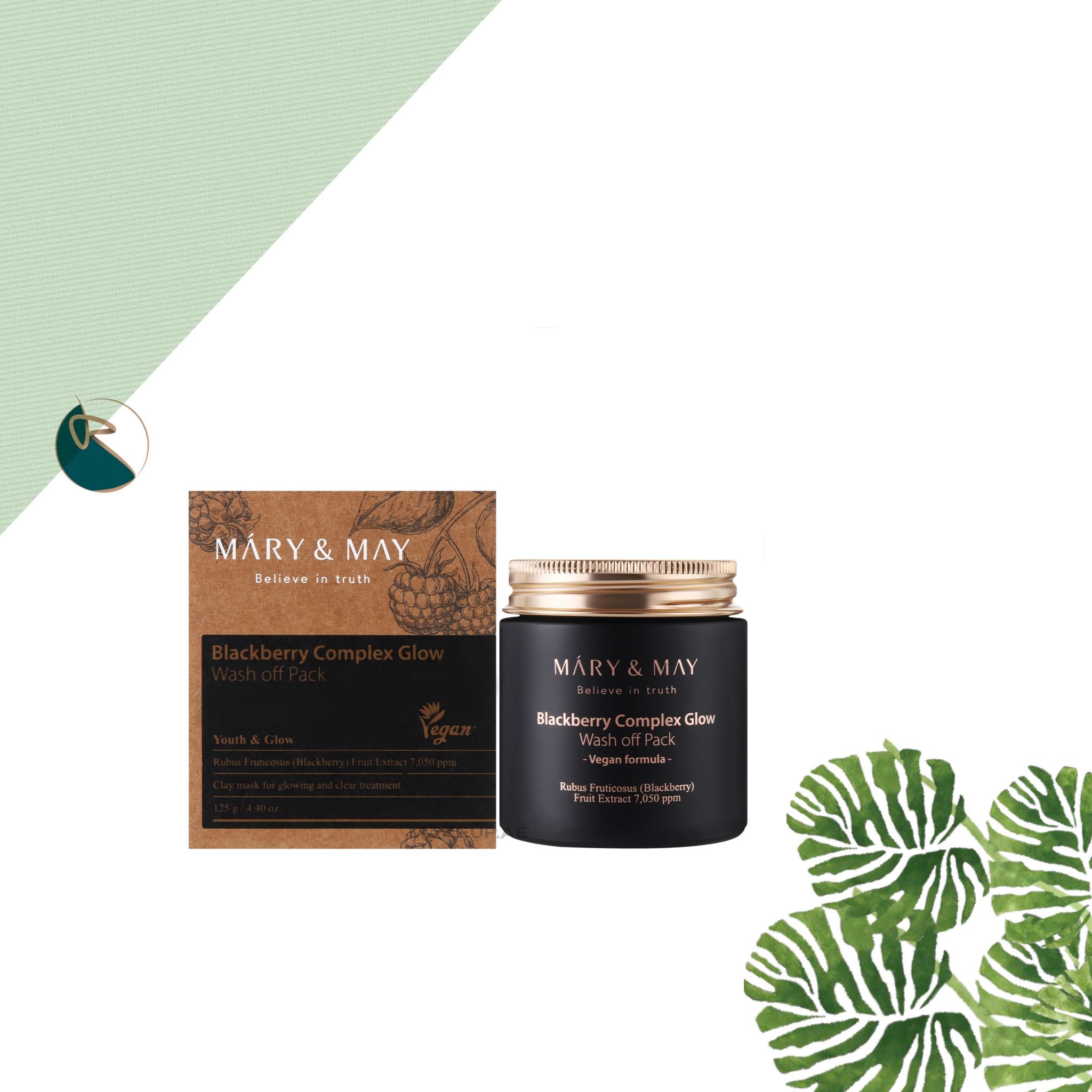 Mary&amp;May Vegan Blackberry Complex Glow Wash Off Pack 125g