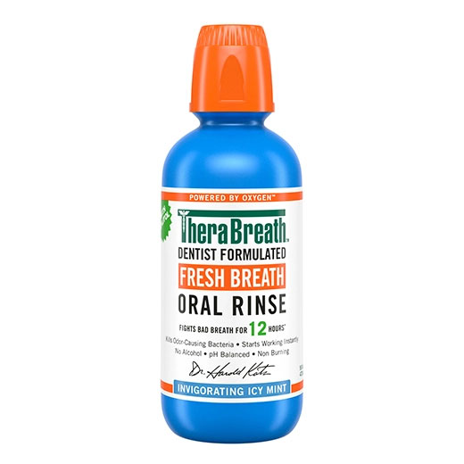 TheraBreath Co Fresh Breath Oral Rinse - Invigorating Icy Mint 473ml