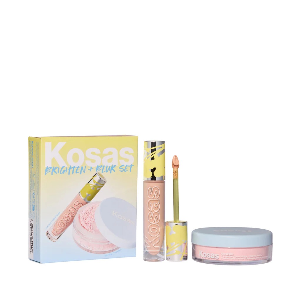 Kosas Brighten + Blur Set Revealer Extra Bright Illusion+Cloud Set Translucent Candy