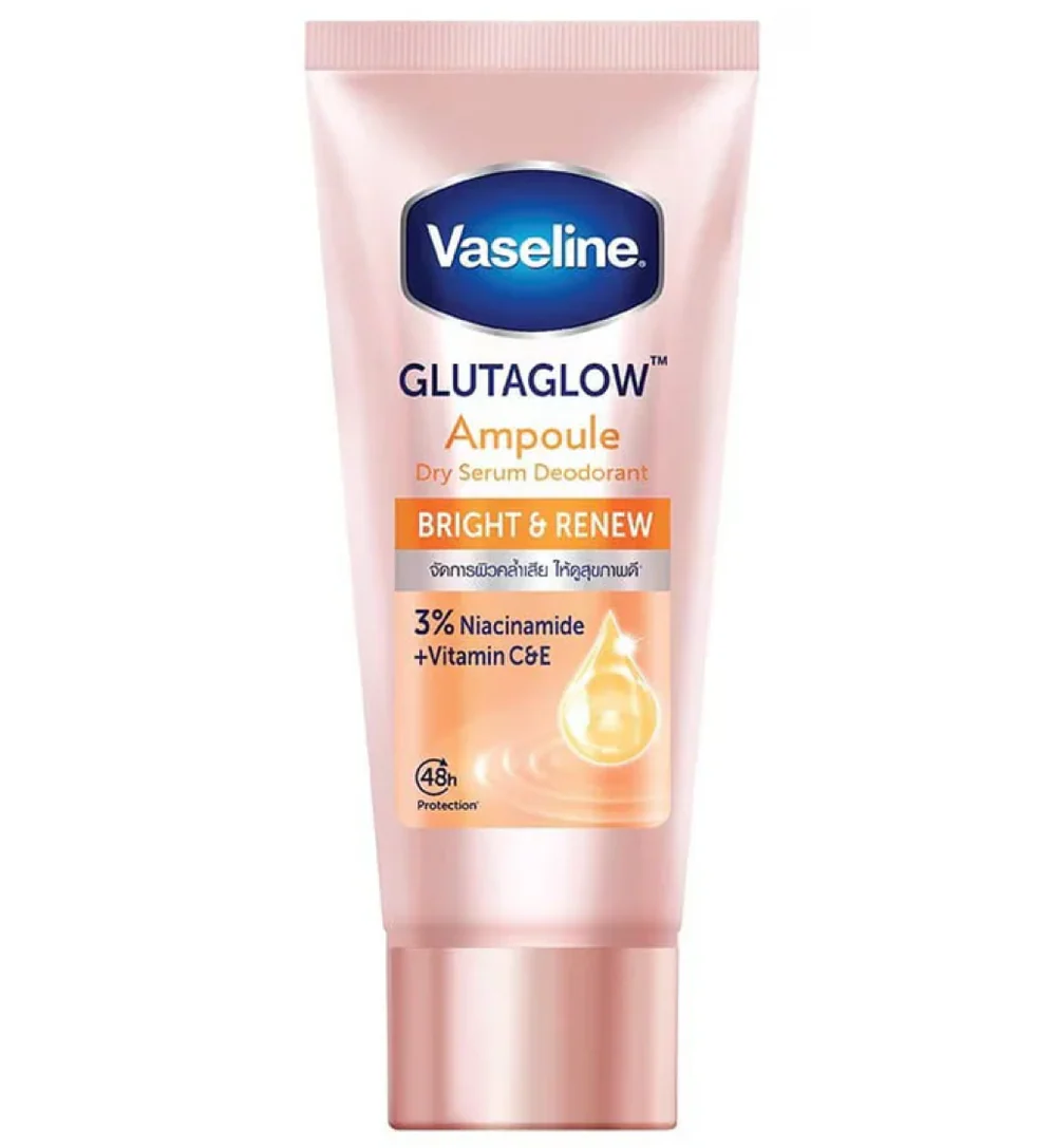 Vaseline Dry Serum GlutaGlow Ampoule Deodorant Bright Renew 45ml