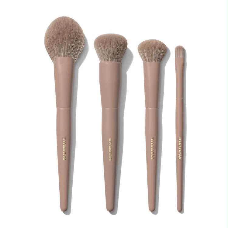MORPHE ICED MOCHA 4-PIECE FACE BRUSH SET