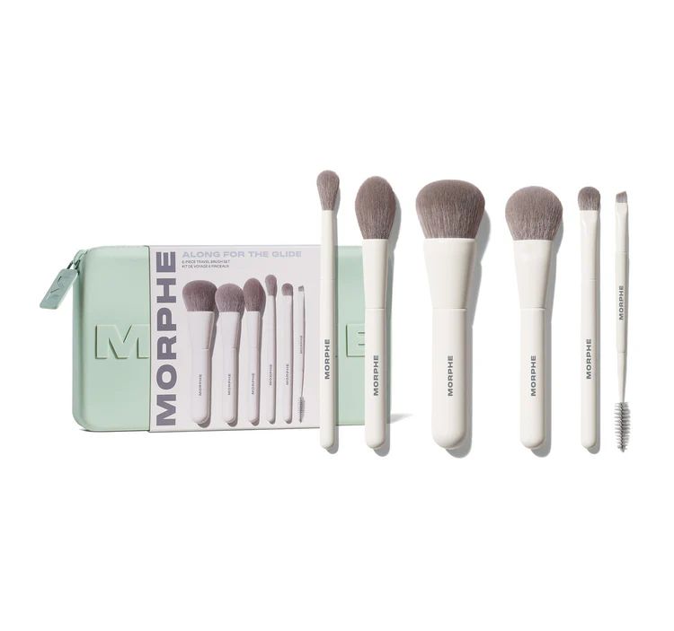 Morphe - ALONG FOR THE GLIDE 6-PIECE TRAVEL BRUSH SET
