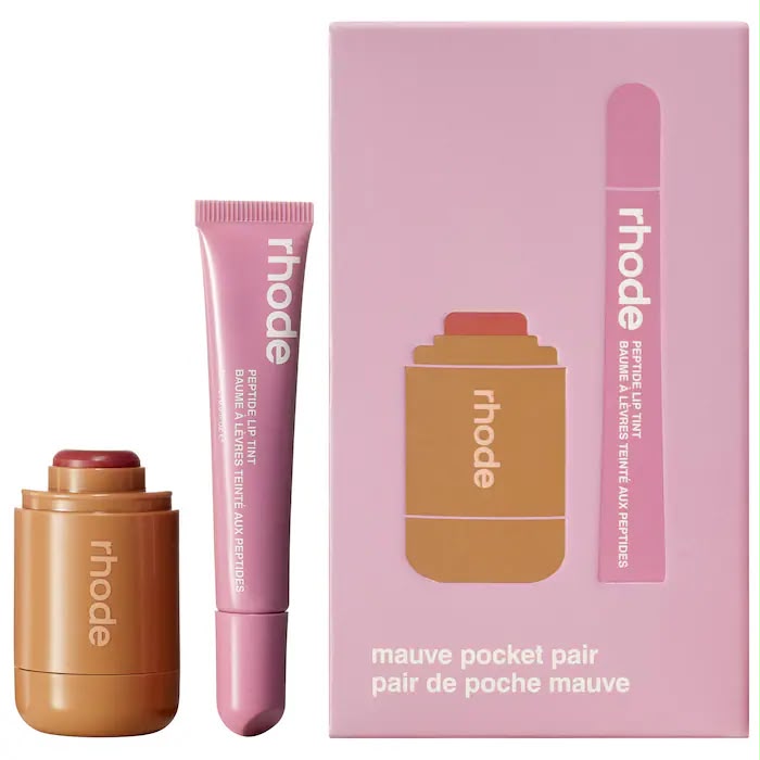 Rhode Pocket Pair Limited Edition Lip + Cheek Set - sleepy girl + pretzel