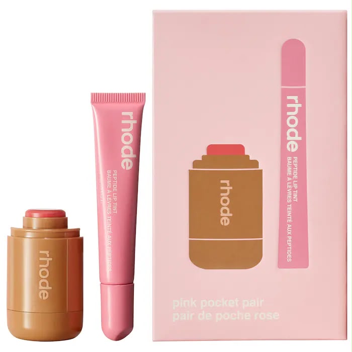 rhode Pocket Pair Limited Edition Lip + Cheek Set - sprinkle + ribbon