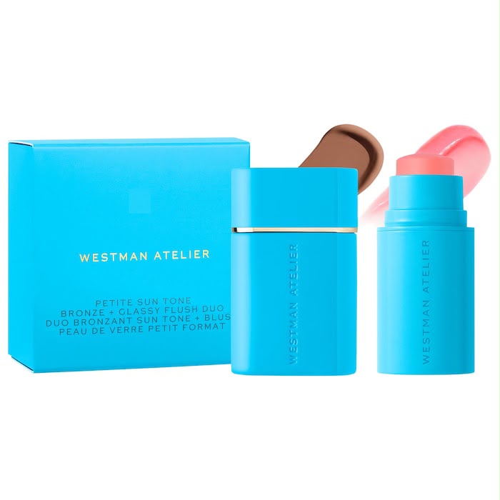 Westman Atelier Petite Sun Tone Bronze + Glassy Flush Duo- soleil parfait 2